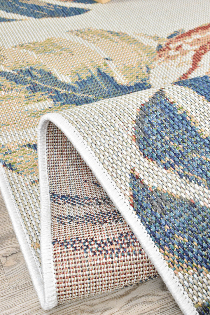 Montana Flamingo Rug - Turkish-inspired indoor/outdoor rug from Treasures of Turkey