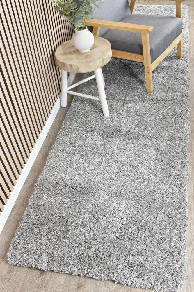 Leona Light Grey Rug - Turkish-inspired shaggy rug from Treasures of Turkey
