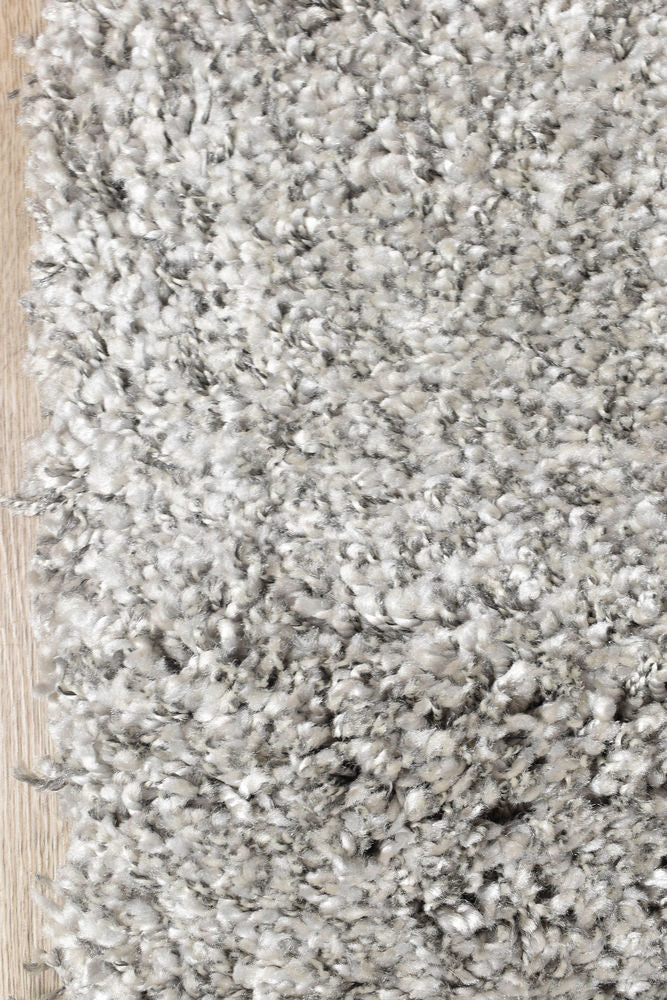 Leona Light Grey Rug - Turkish-inspired shaggy rug from Treasures of Turkey