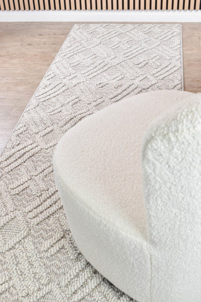 Colorado Runner Light Grey - Turkish-inspired hallway runner rug from Treasures of Turkey