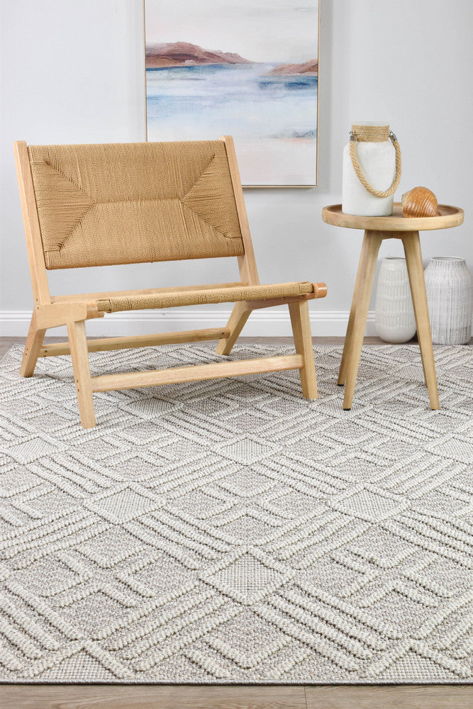 Colorado Light Grey Rug - Turkish-inspired indoor/outdoor rug from Treasures of Turkey
