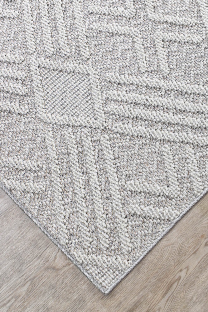 Colorado Light Grey Rug - Turkish-inspired indoor/outdoor rug from Treasures of Turkey
