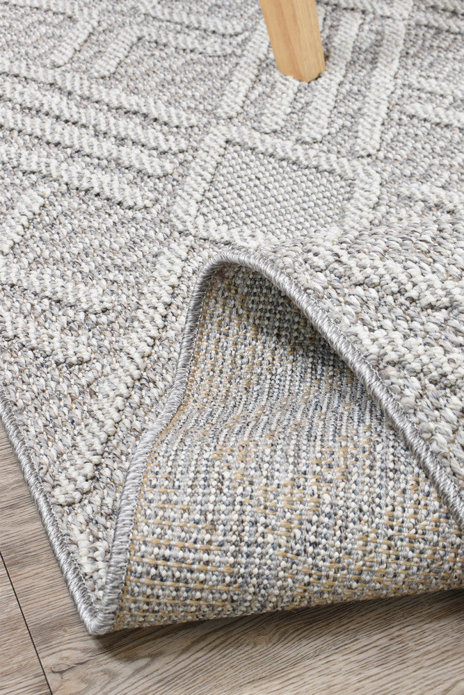 Colorado Light Grey Rug - Turkish-inspired indoor/outdoor rug from Treasures of Turkey