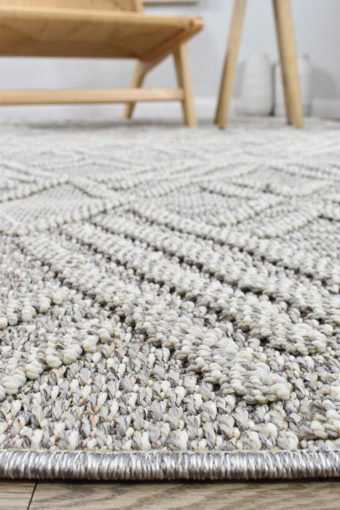 Colorado Light Grey Rug - Turkish-inspired indoor/outdoor rug from Treasures of Turkey