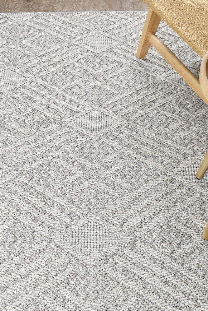 Colorado Light Grey Rug - Turkish-inspired indoor/outdoor rug from Treasures of Turkey