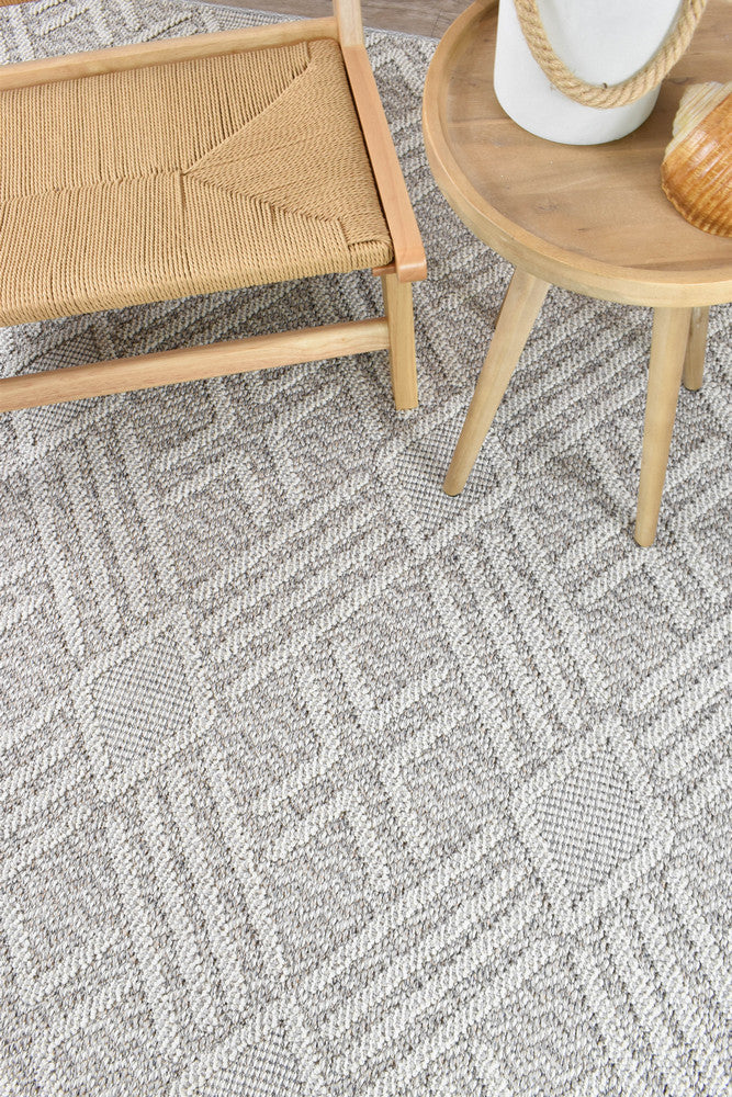 Colorado Light Grey Rug - Turkish-inspired indoor/outdoor rug from Treasures of Turkey