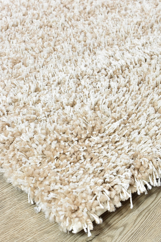 Leona Beige Rug - Turkish-inspired shaggy rug from Treasures of Turkey