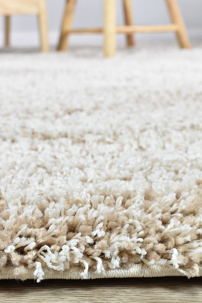 Leona Beige Rug - Turkish-inspired shaggy rug from Treasures of Turkey