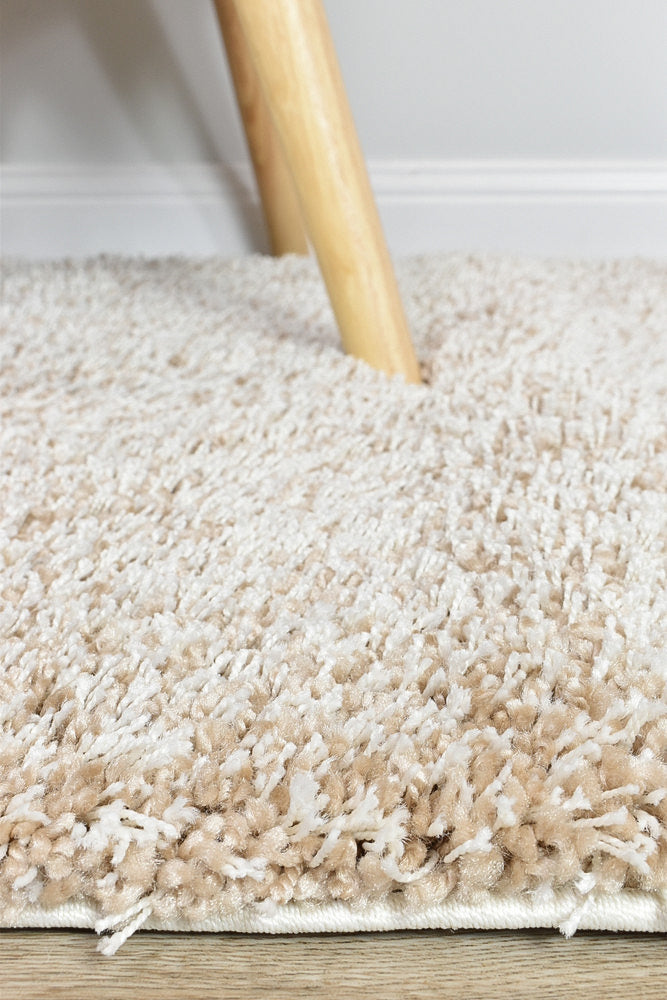 Leona Beige Runner Rug - Turkish-inspired shaggy rug from Treasures of Turkey