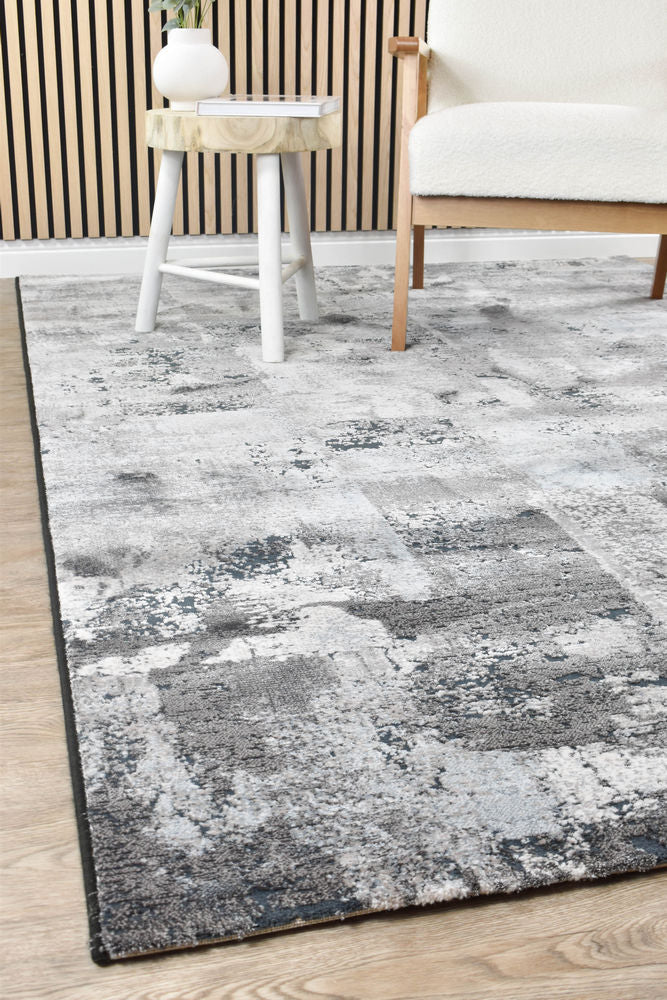 Imperial Black Cascade Rug - Turkish-inspired modern rug from Treasures of Turkey