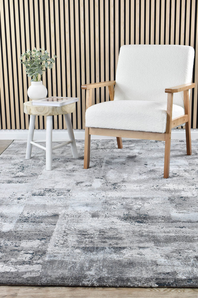 Imperial Black Cascade Rug - Turkish-inspired modern rug from Treasures of Turkey