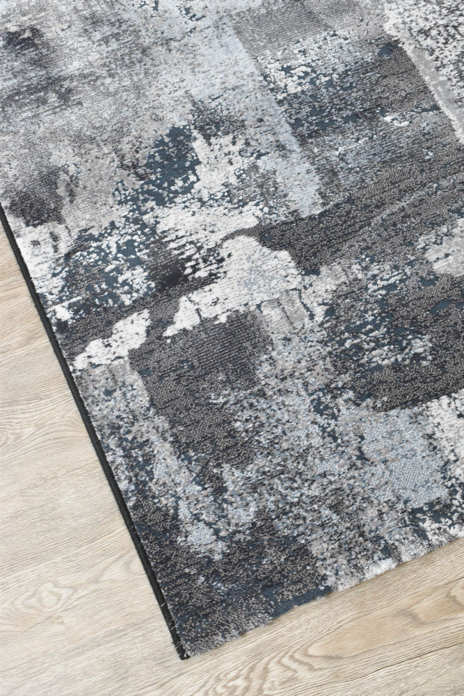 Imperial Black Cascade Rug - Turkish-inspired modern rug from Treasures of Turkey