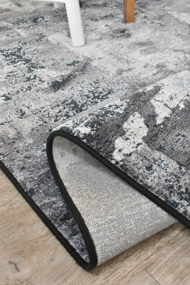 Imperial Black Cascade Rug - Turkish-inspired modern rug from Treasures of Turkey