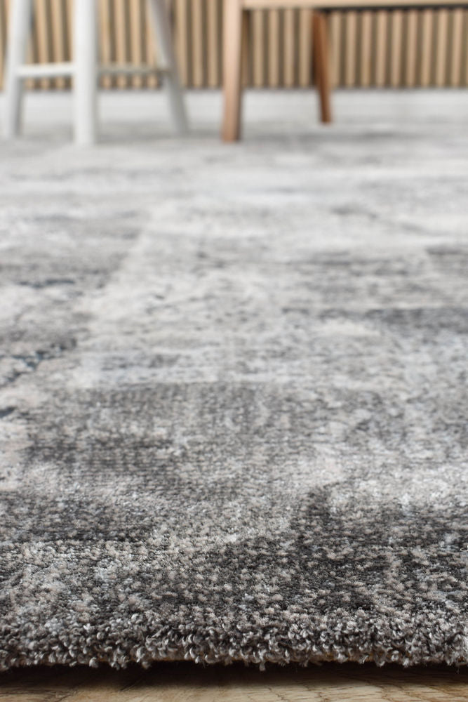 Imperial Black Cascade Rug - Turkish-inspired modern rug from Treasures of Turkey