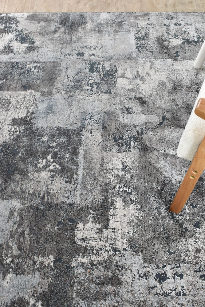 Imperial Black Cascade Rug - Turkish-inspired modern rug from Treasures of Turkey