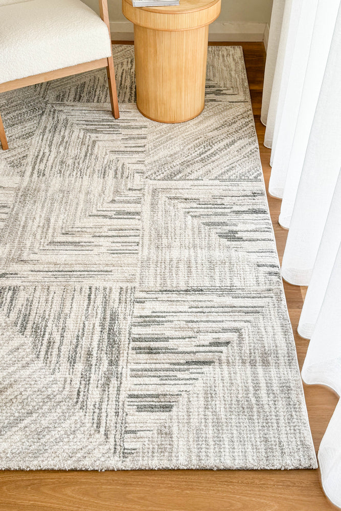 Vienna Cream Light Grey Rug - Turkish-inspired modern rug from Treasures of Turkey