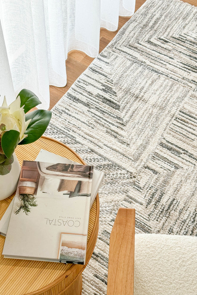 Vienna Cream Light Grey Rug - Turkish-inspired modern rug from Treasures of Turkey