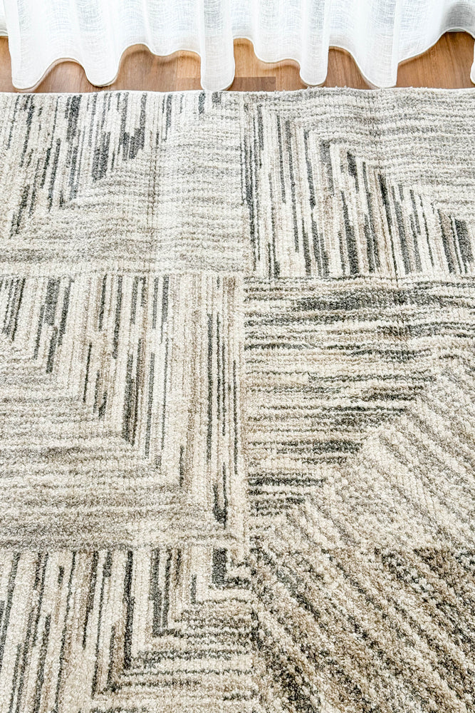 Vienna Cream Light Grey Rug - Turkish-inspired modern rug from Treasures of Turkey