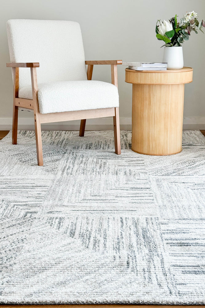 Vienna Cream Light Grey Rug - Turkish-inspired modern rug from Treasures of Turkey