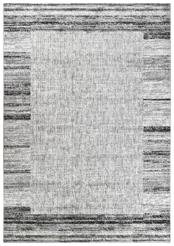 Vienna Light Grey Cream Rug - Turkish-inspired modern rug from Treasures of Turkey
