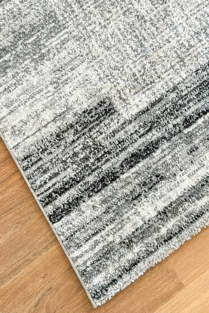 Vienna Light Grey Cream Rug - Turkish-inspired modern rug from Treasures of Turkey