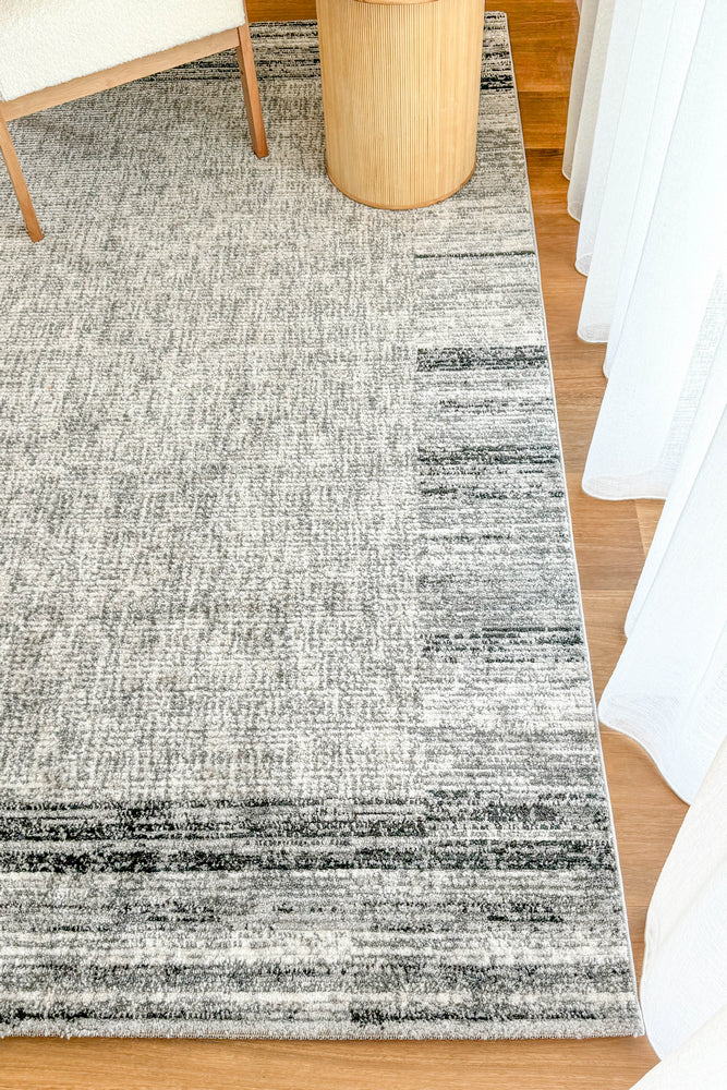 Vienna Light Grey Cream Rug - Turkish-inspired modern rug from Treasures of Turkey