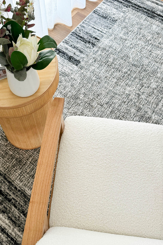 Vienna Light Grey Cream Rug - Turkish-inspired modern rug from Treasures of Turkey
