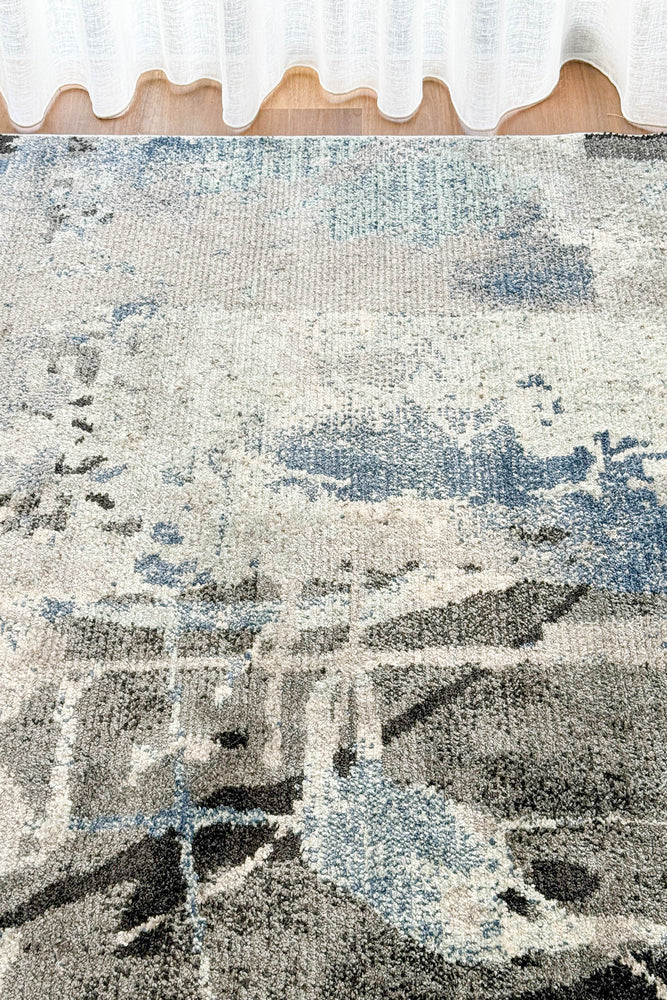 Vienna Dark Grey Grey Rug - Turkish-inspired modern rug from Treasures of Turkey