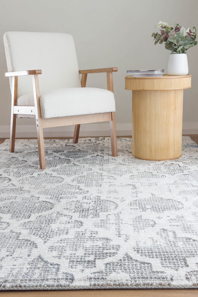 Vienna Dark Grey Cream Rug - Turkish-inspired modern rug from Treasures of Turkey