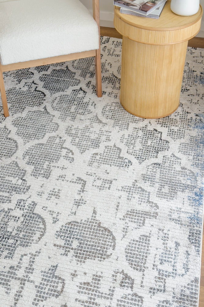 Vienna Dark Grey Cream Rug - Turkish-inspired modern rug from Treasures of Turkey