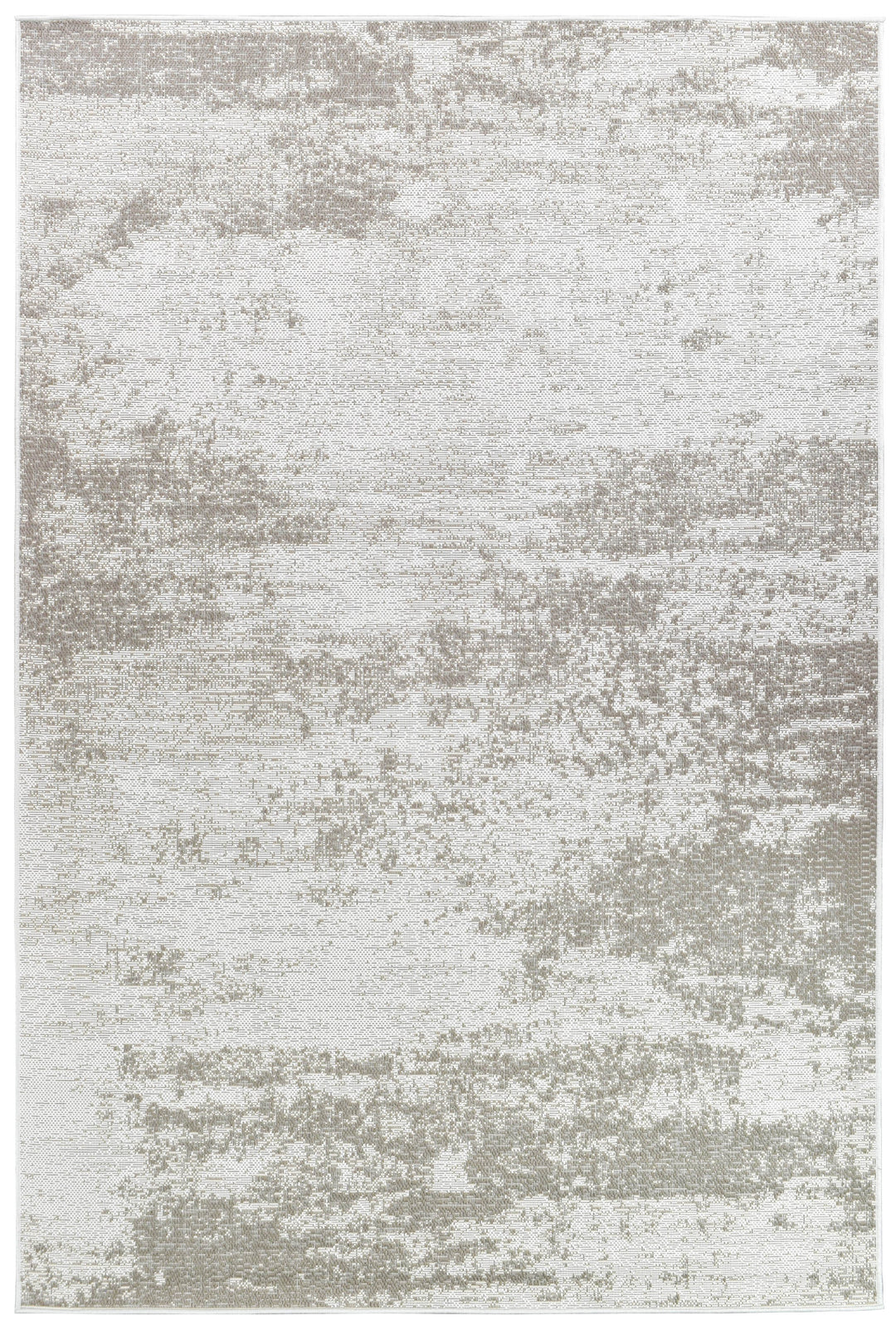 Carmel Beige White Rug - Turkish-inspired indoor/outdoor rug from Treasures of Turkey