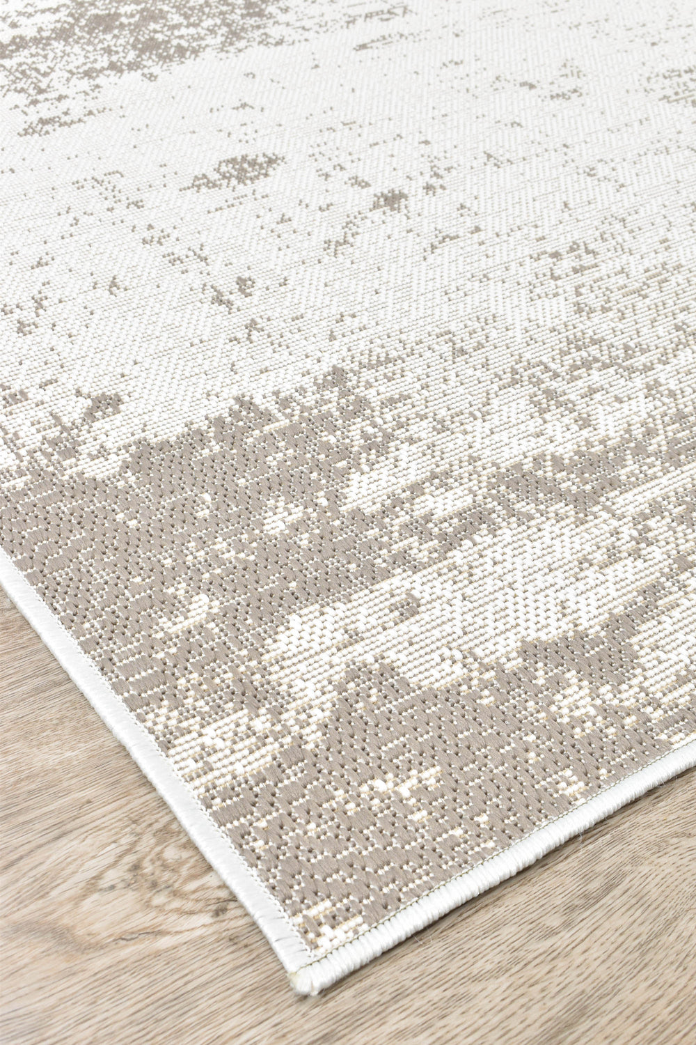 Carmel Beige White Rug - Turkish-inspired indoor/outdoor rug from Treasures of Turkey