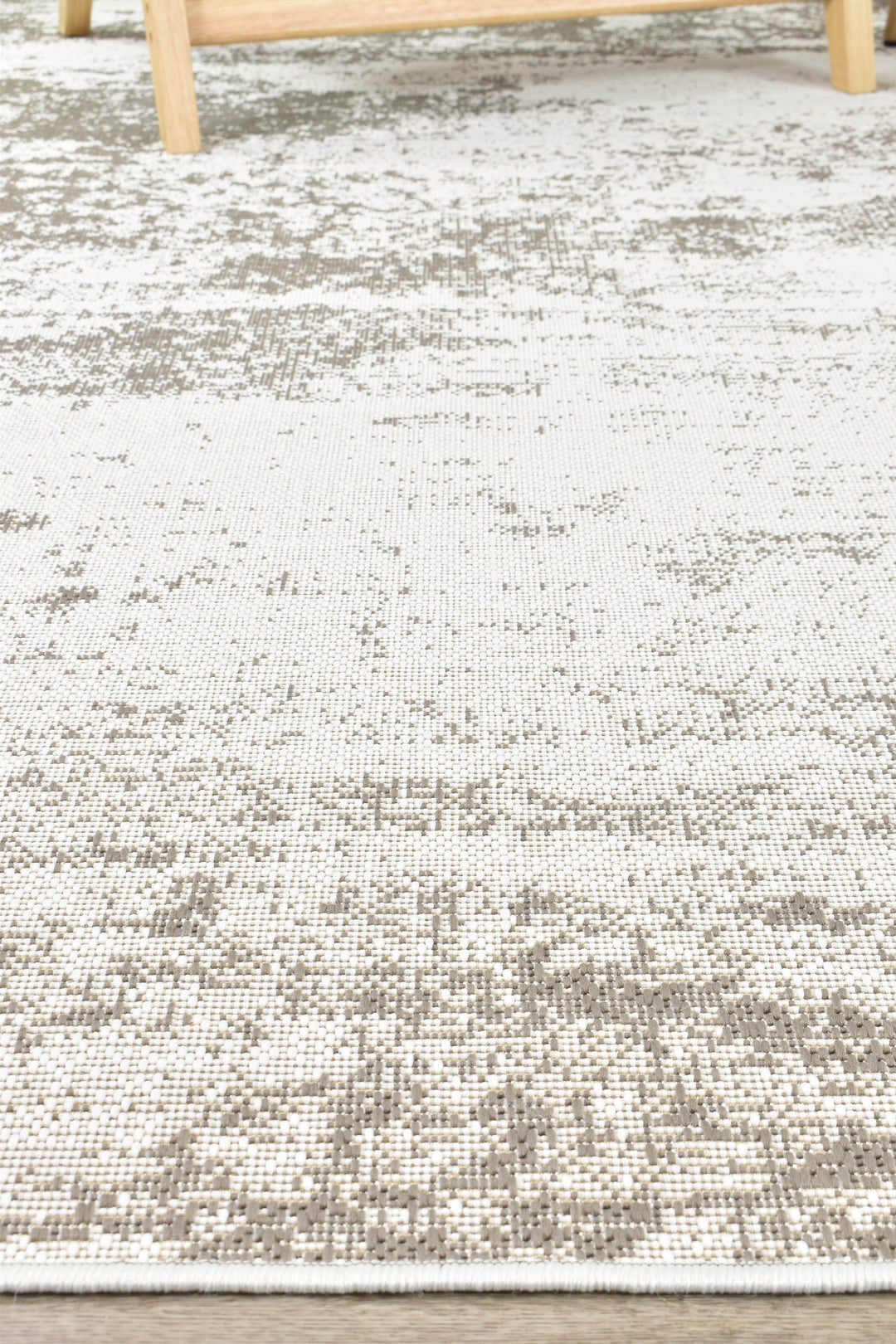 Carmel Beige White Rug - Turkish-inspired indoor/outdoor rug from Treasures of Turkey