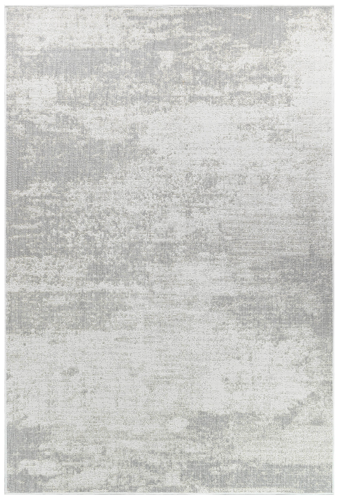 Carmel Silver White Rug - Turkish-inspired indoor/outdoor rug from Treasures of Turkey