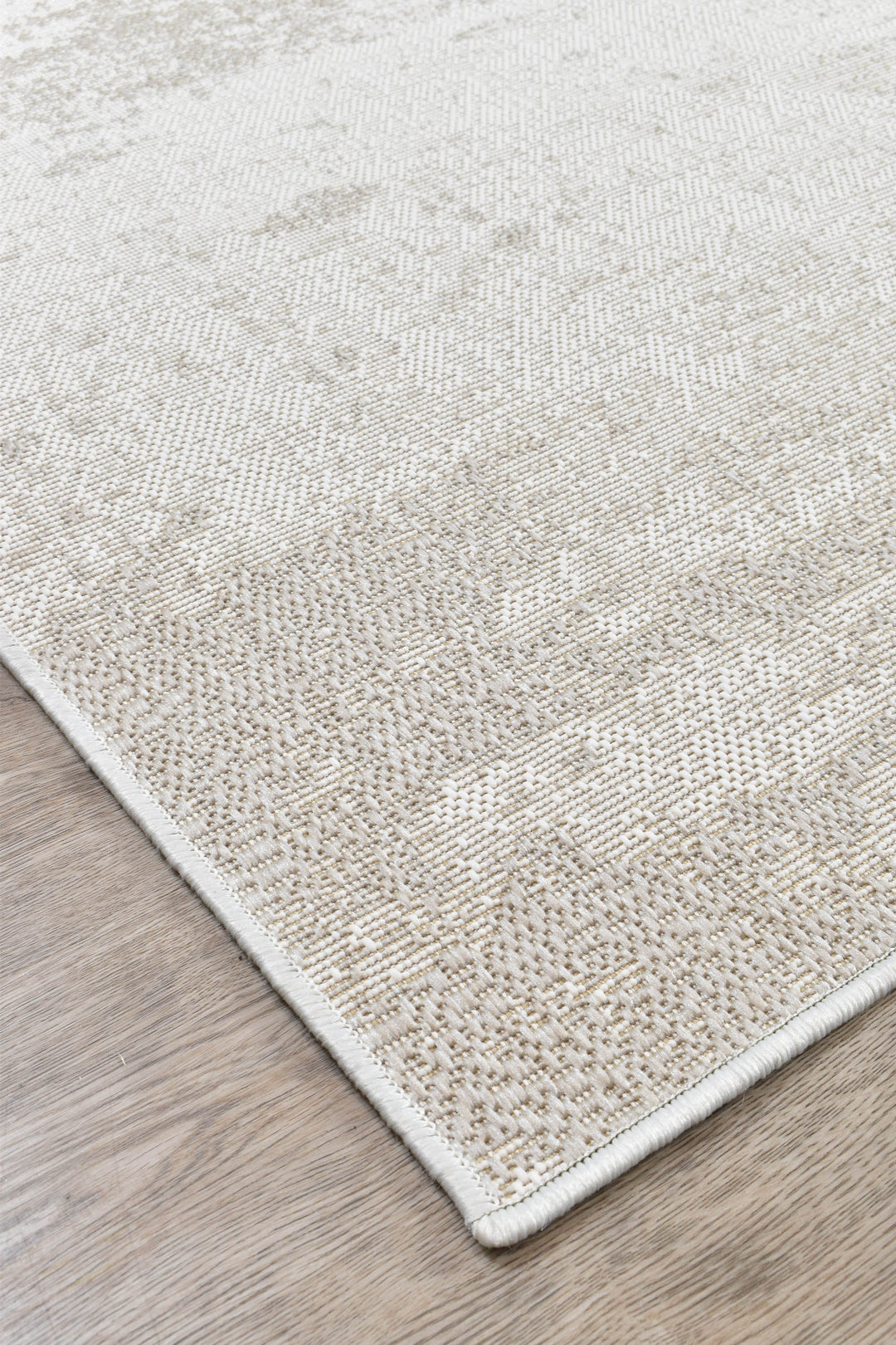 Carmel Cream White Rug - Turkish-inspired indoor/outdoor rug from Treasures of Turkey