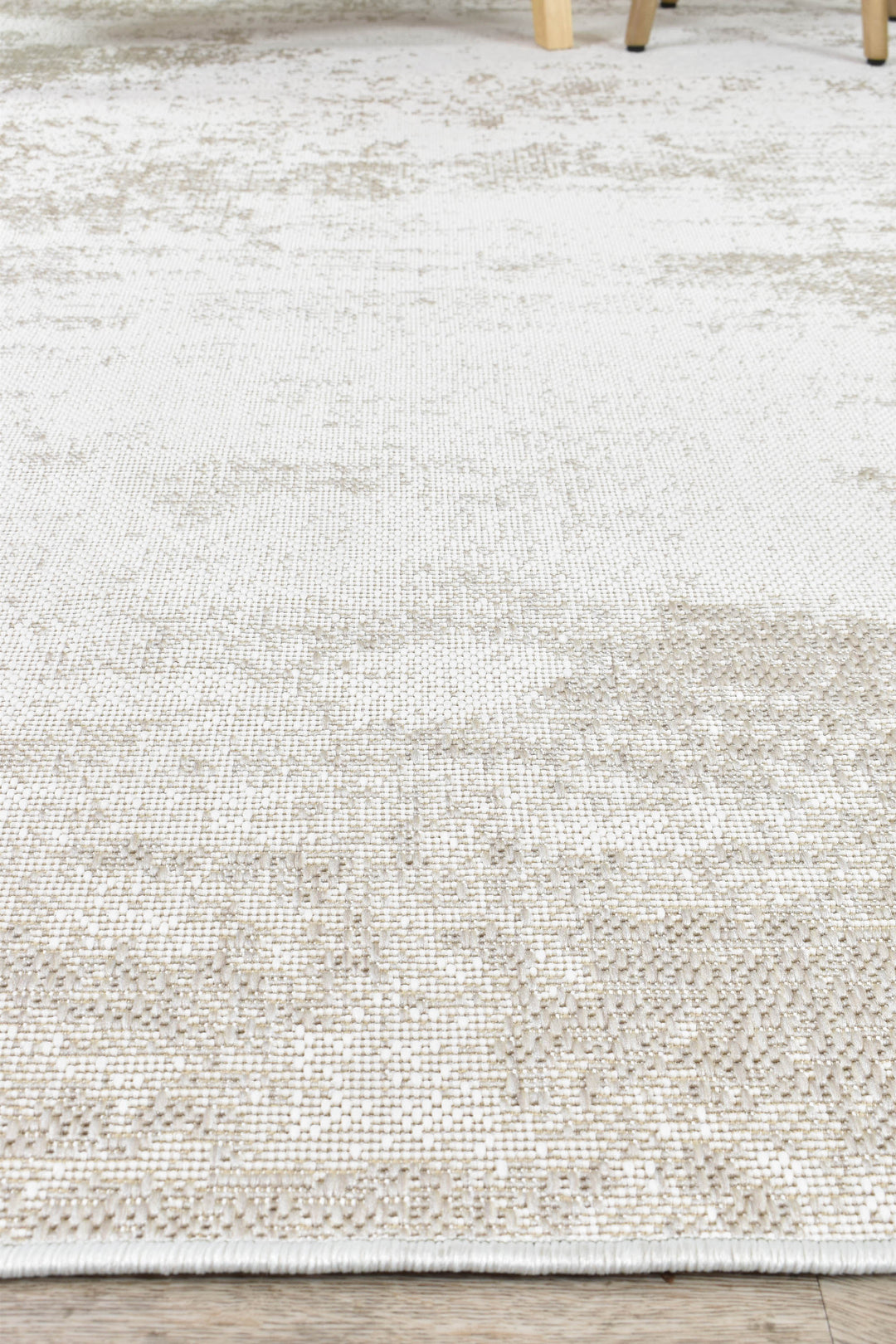Carmel Cream White Rug - Turkish-inspired indoor/outdoor rug from Treasures of Turkey