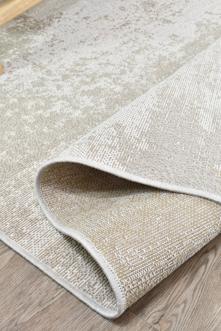 Carmel Cream White Rug - Turkish-inspired indoor/outdoor rug from Treasures of Turkey