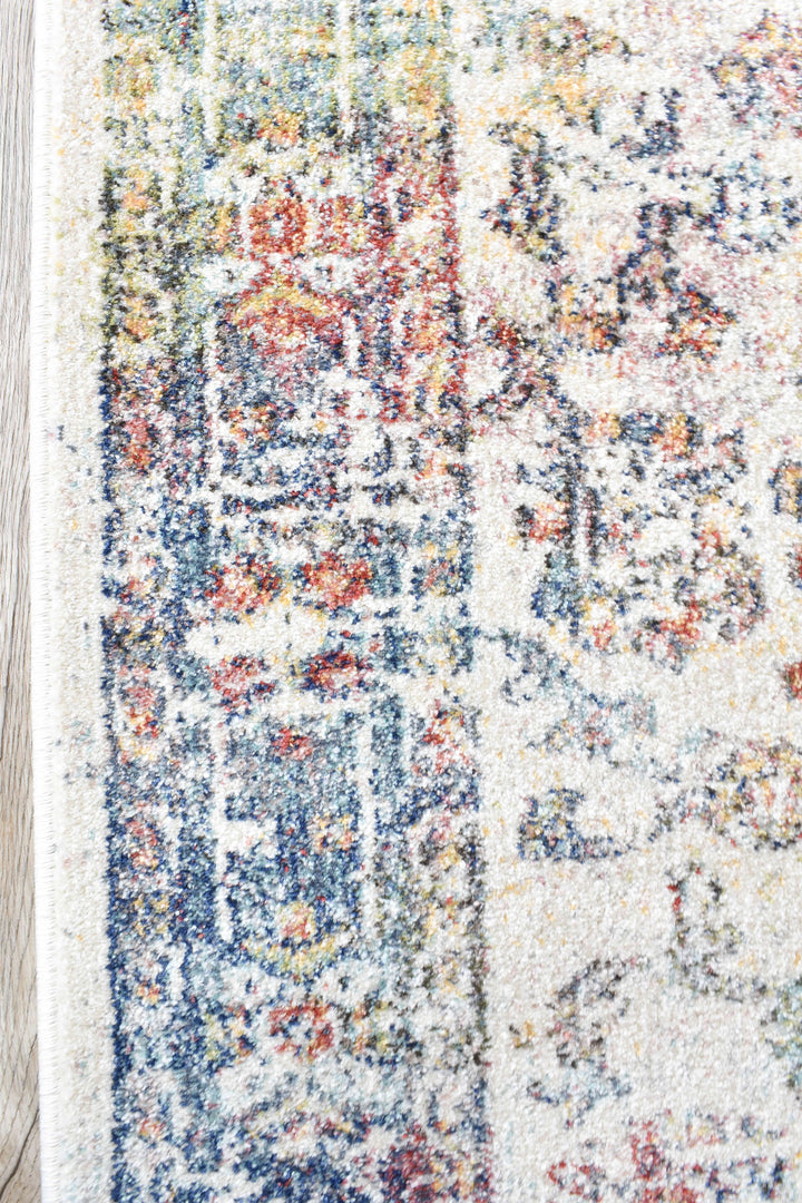 Casablanca Navy Cream Runner - Turkish-inspired modern rug from Treasures of Turkey