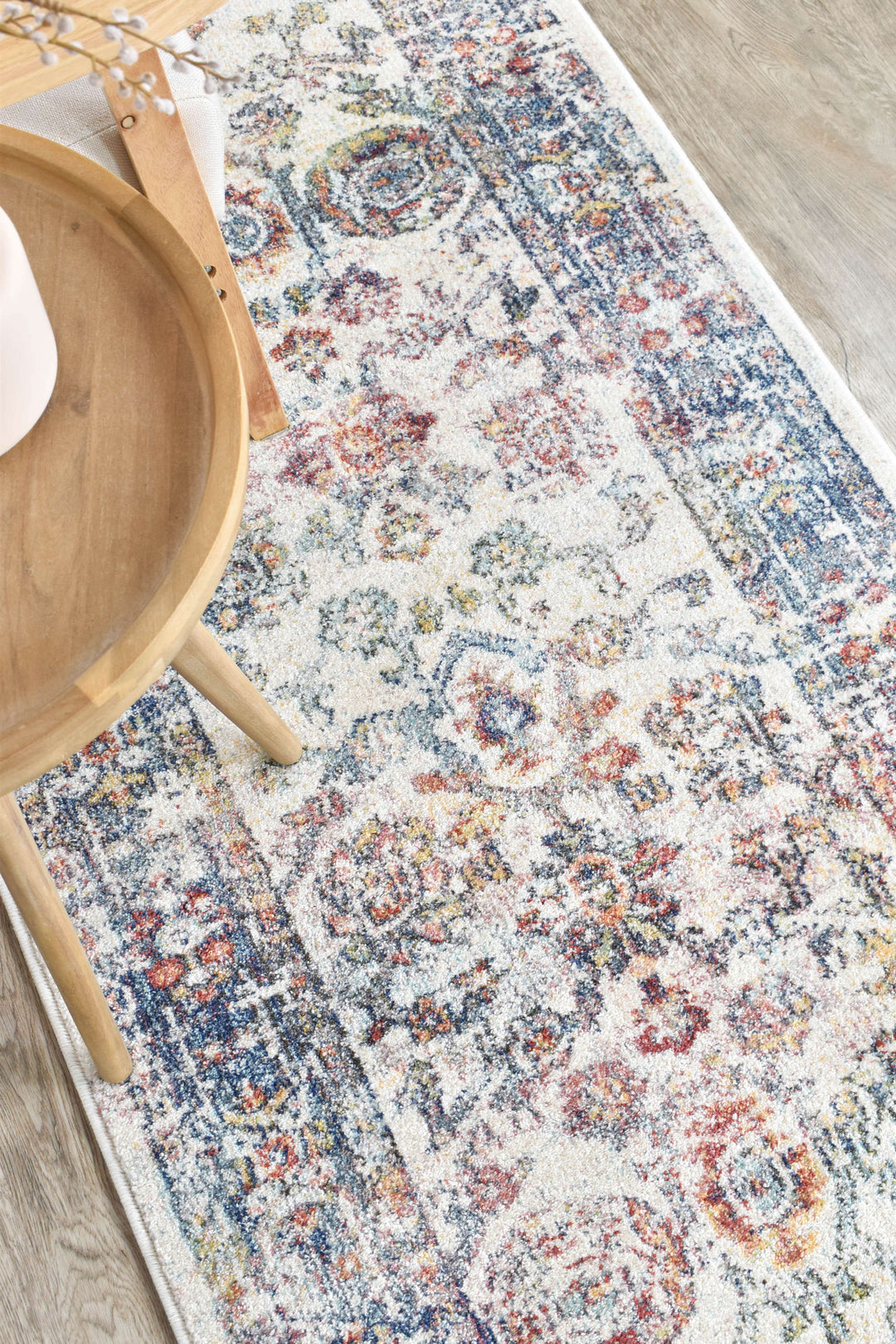 Casablanca Navy Cream Rug - Turkish-inspired modern rug from Treasures of Turkey