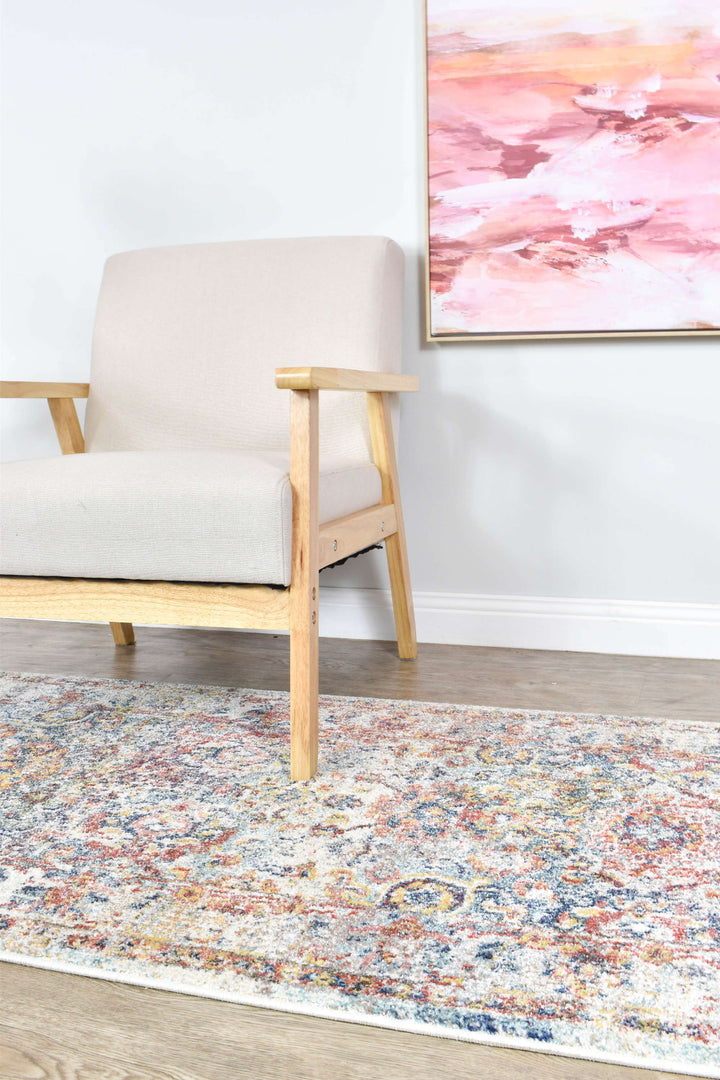 Casablanca Navy Cream Rug - Turkish-inspired modern rug from Treasures of Turkey