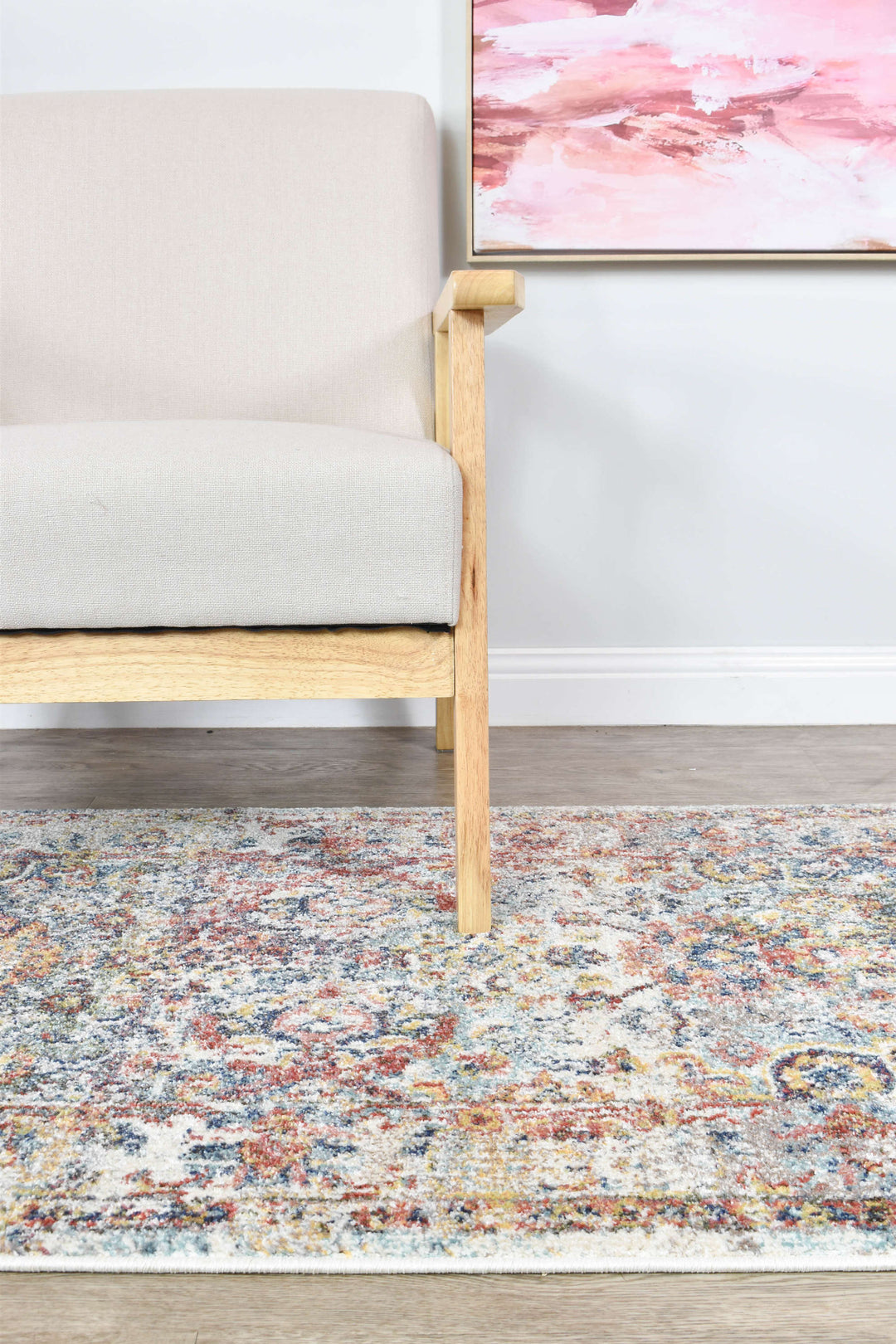 Casablanca Navy Cream Rug - Turkish-inspired modern rug from Treasures of Turkey