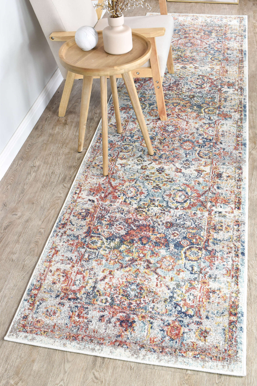Casablanca Navy Cream Rug - Turkish-inspired modern rug from Treasures of Turkey