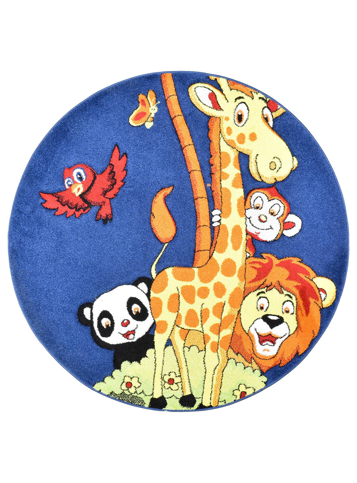Dream Kids Animal Round Rug - Turkish-inspired kids rug from Treasures of Turkey