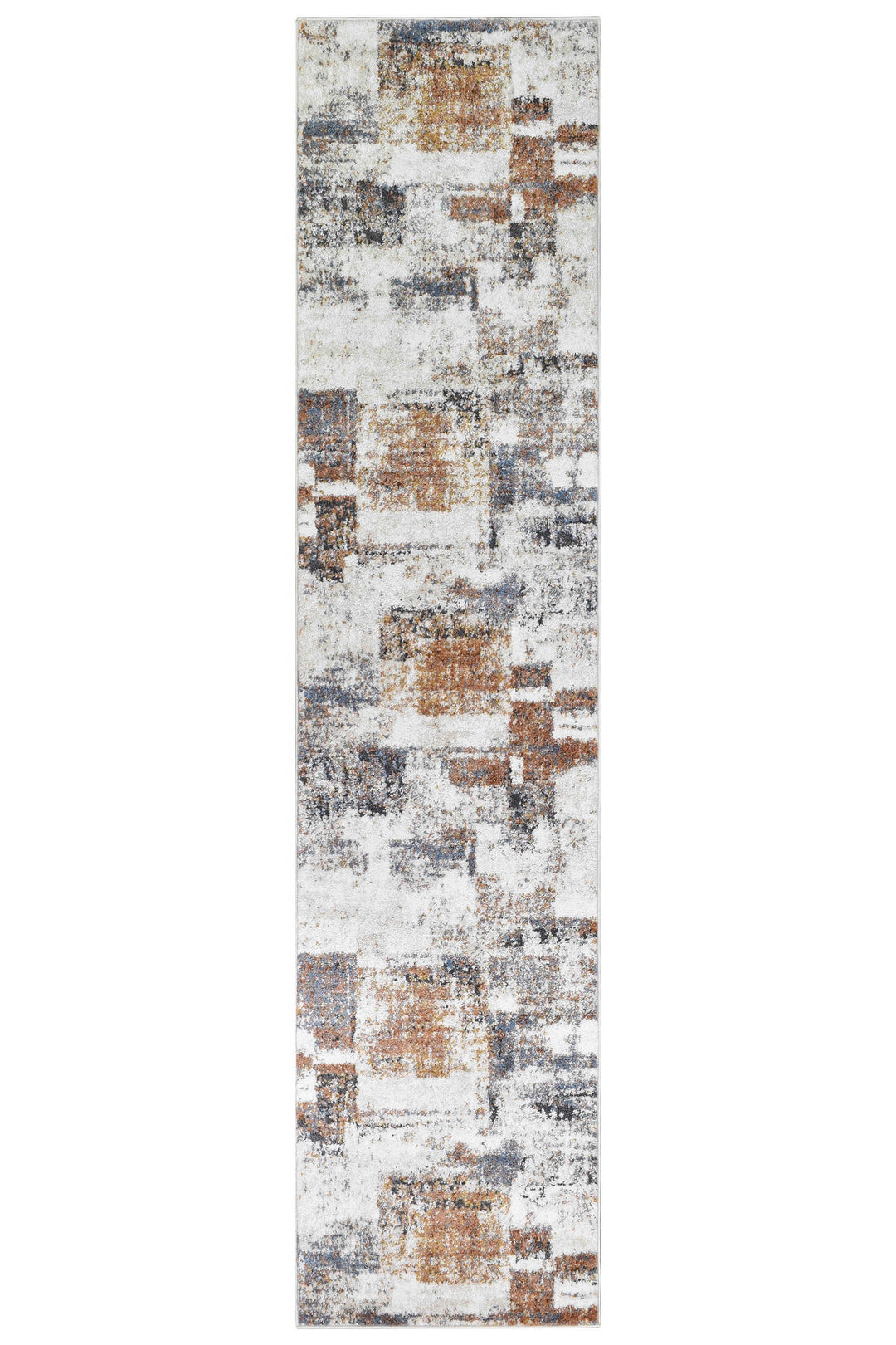 Calypso Glyphs Blue Terracotta Contemporary Modern Rug – Treasures of Turkey Australia