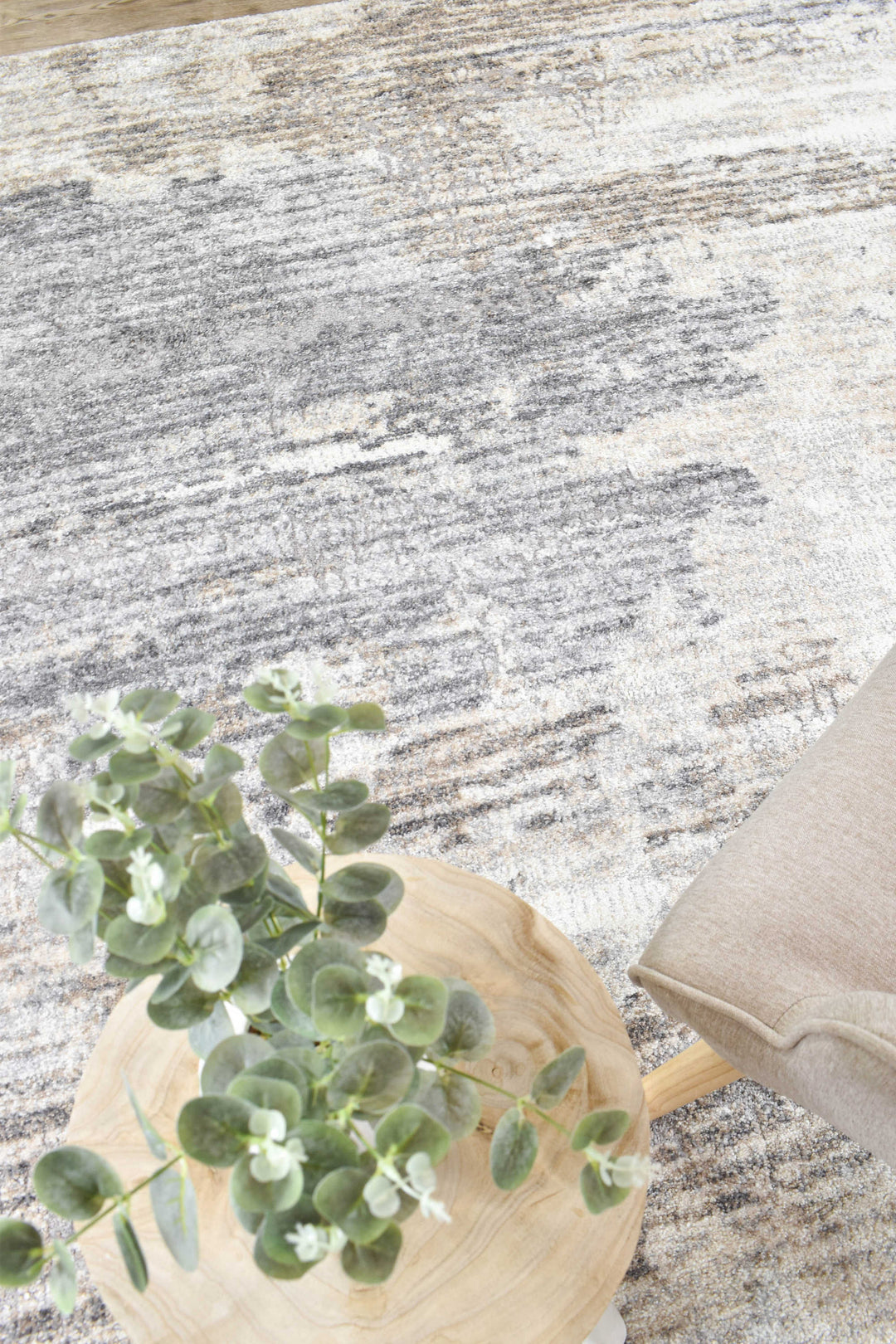 Nebula Glyphs Beige Geometric Modern Rug – Treasures of Turkey Australia