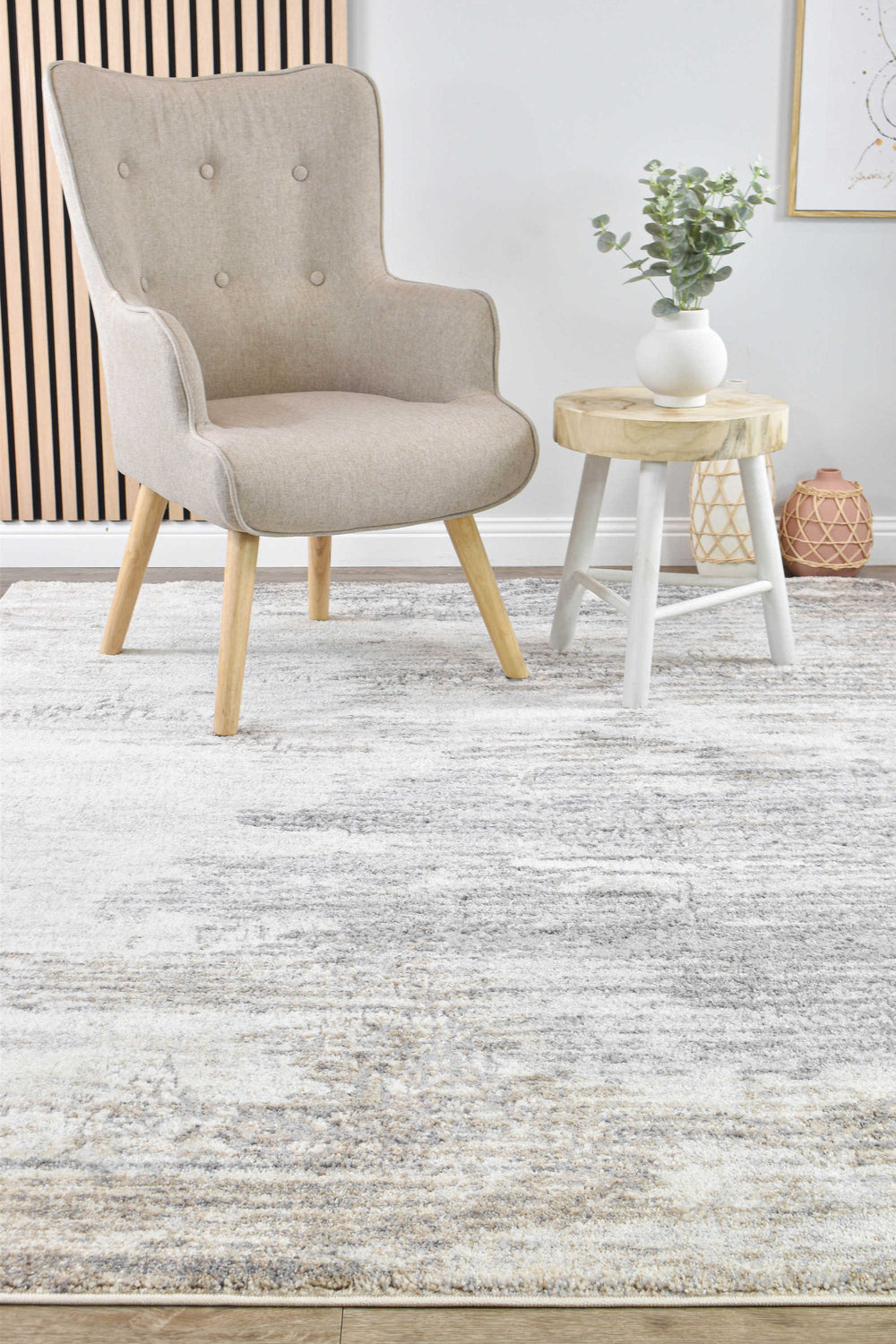 Nebula Glyphs Beige Geometric Modern Rug – Treasures of Turkey Australia
