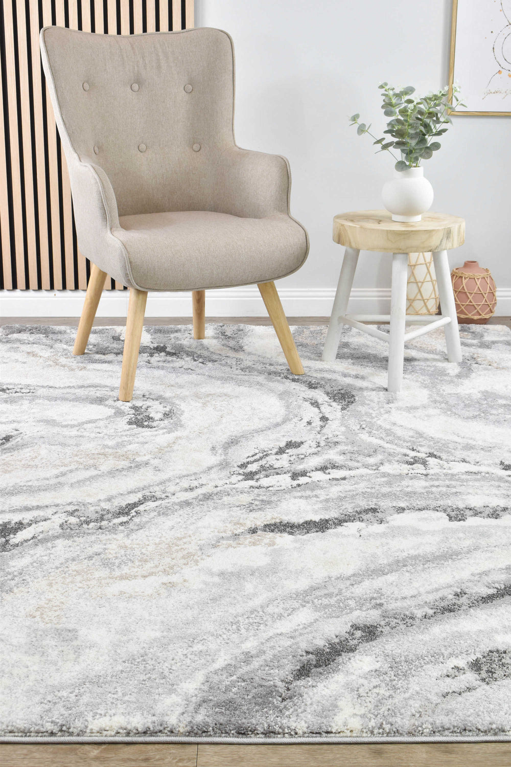 Harmony Haven Neutral Soft Contemporary Modern Rug – Treasures of Turkey Australia