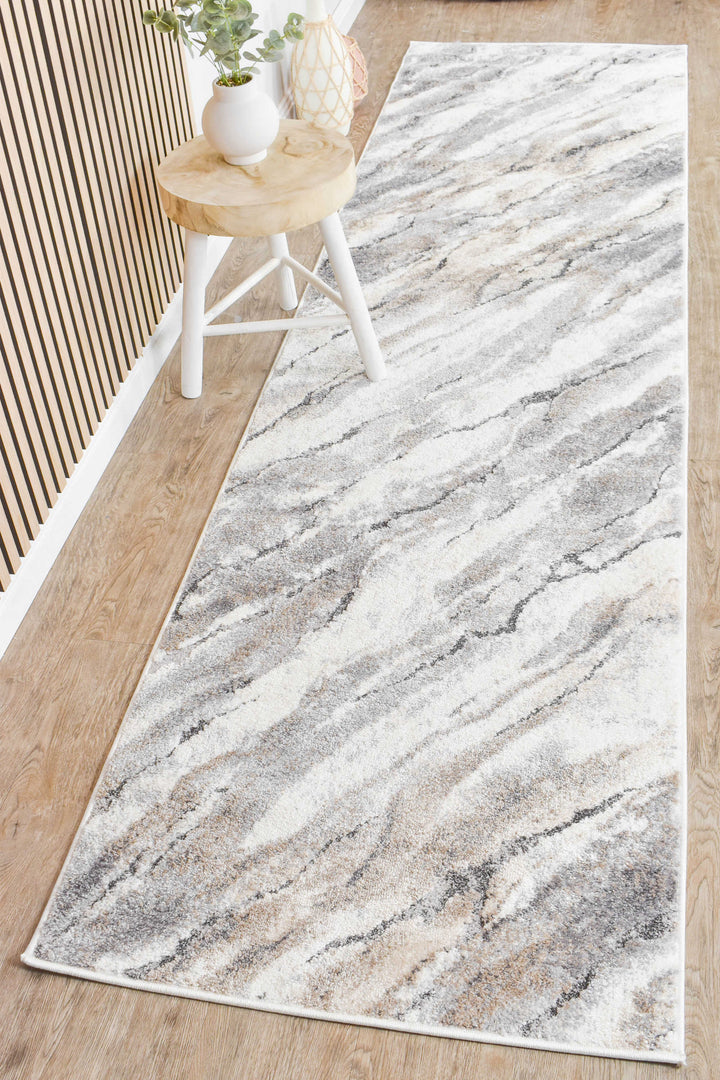 Opulent Radiance Cream Grey Contemporary Modern Rug – Treasures of Turkey Australia