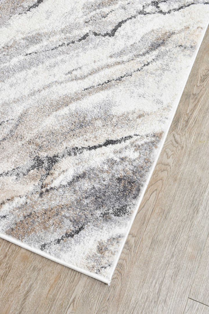 Opulent Radiance Cream Grey Contemporary Modern Rug – Treasures of Turkey Australia