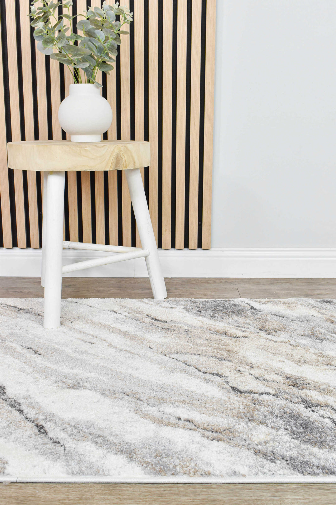 Opulent Radiance Cream Grey Contemporary Modern Rug – Treasures of Turkey Australia